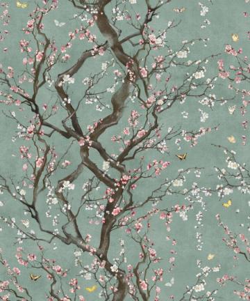 Japanese Floral Wallpaper Plum Blossom Kingdom Home Milton King