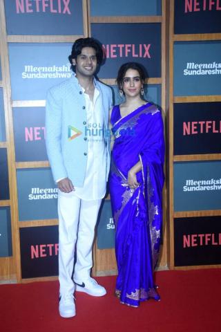 Photos Sanya Malhotra And Abhimanyu Dassani Snapped At The Trailer