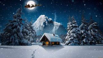 Wallpaper Christmas Snow