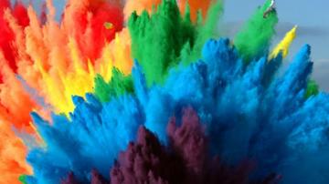 The Slow Mo Guys Combine Colored Powder And Air Bags To Create