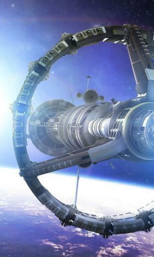 Wallpaper Space Planet Ship Art Star