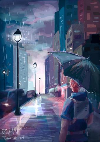 Image Rain Aesthetic Art Wallpaper Teahub Io