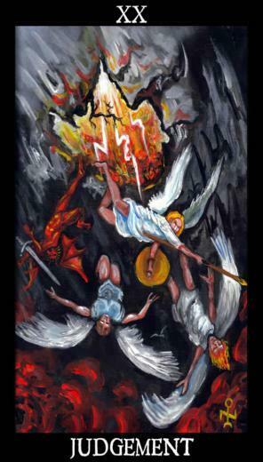 Judgement Esoteric And Occult Luciferian Tarot Cards Wallpaper Image