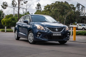 Caption Sleek Suzuki Baleno In Urban Environment