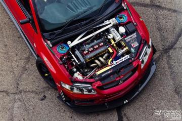 HD Wallpaper Black And Red Mitsubishi Engine Bay