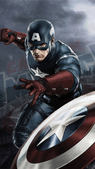 Captain America Background Wallpaper