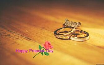 Happy Propose Day Rings Wallpaper New HD