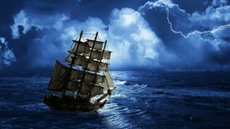 Ship Storm High Quality Wallpaper