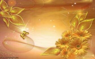 Wallpaper Gold Background Lines Star Desktop