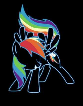 Rainbow Dash In Neon By Themusicbrony