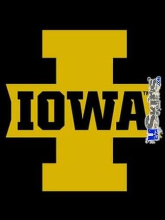 iPad Skin Iowa Hawkeyes Gold On Black