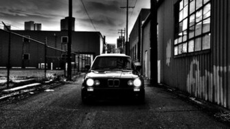 Bmw E30 Black Light Wallpaper