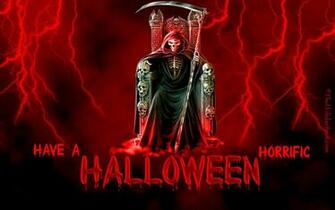 Skull Creepy Halloween Wallpaper