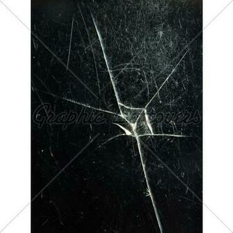 Cracked Glass Of Cell Phone Display Screen Ver