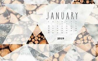 January HD Calendar Wallpaper