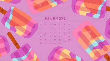 June Popsicle Calendar Wallpaper Sarah Hearts