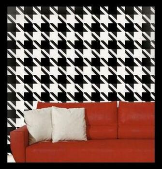 Houndstooth Wallpaper Happy