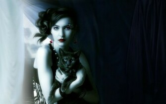 Black Cat And Witch Computer Wallpaper Desktop Background