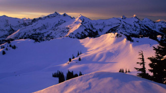 Mountain And Winter Wallpaper HD