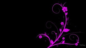 Rose Vif Sur Fond Noir Wallpaper