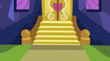 Mlp Fim Twilight S Castle Background Front By Perplexedpegasus