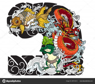 Dragon Japanese Tattoo Design Wallpaper