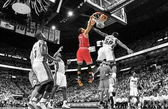 Pin Derrick Rose Dunk Wallpaper HD
