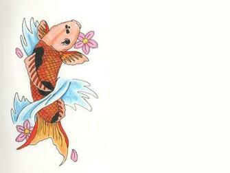 HD Wallpaper Koi Fish Orange Tattoo