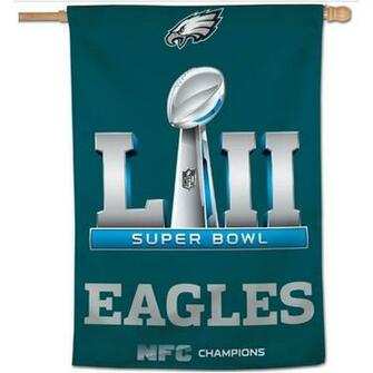 Super Bowl Lii Nfc Champions House Flag For Philadelphia