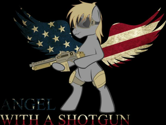 Angel With A Shotgun By Bashington
