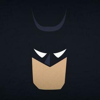 Minimalistic Batman Mask Wallpaper For iPad