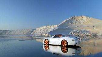 Orange Wheels On The White Car HD Wallpaper