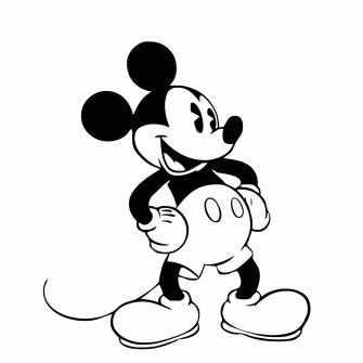 Mickey Mouse Black And White Wallpaper