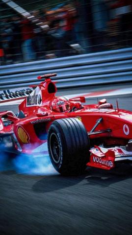 M Schumacher Phone Wallpaper Bike Art Michael