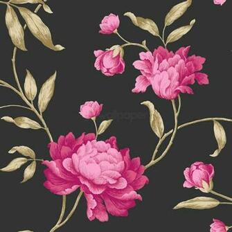 Debona Georgina Black Pink Gold Wallpaper