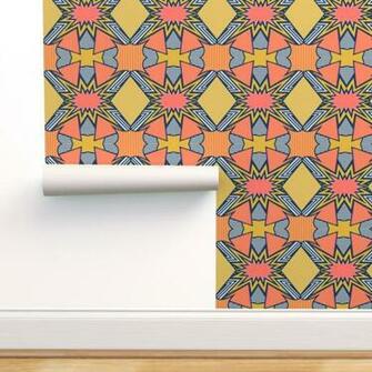 Coral Kapow On Isobar By Xoxotique Roostery Home Decor