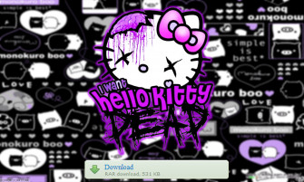 Purple Hello Kitty Wallpaper