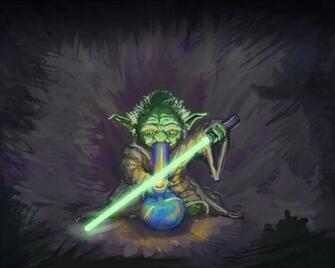 Yoda Bong Hit Wallpaper HD