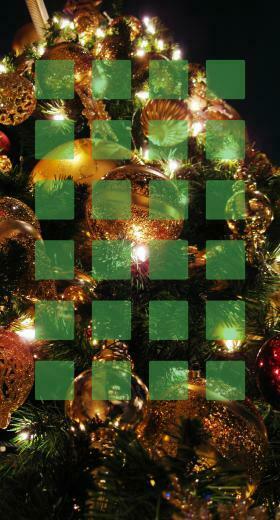 Shelf Christmas Tree Green Women Wallpaper Sc iPhone7plus