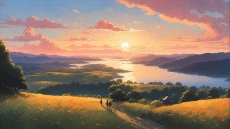 Anime Scenery Aesthetic Wallpaper