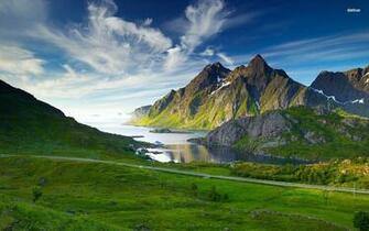 Cool Green Landscape Wallpaper Paisajes Hermosos Con Monta As