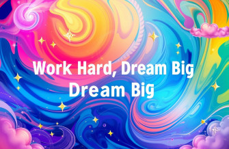 Work Hard Dream Big Wallpaper