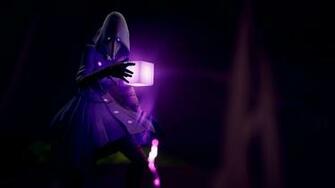 Scourge Skin And Fortnite Cube 4k Wallpaper Stock
