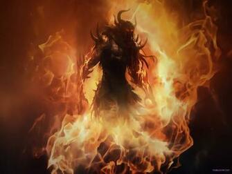 Guild Wars Fire Lord Beauty HD Wallpaper