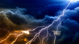 Heart Stopping Lightning During A Thunderstorm