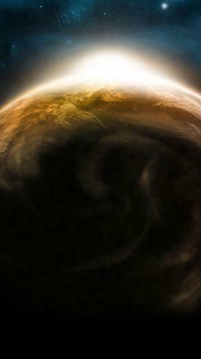 Sunrise Satellite Perspective Wallpaper iPhone