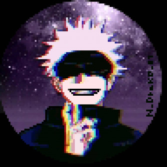 Satoru Gojo In Vibrant Animation Tiktok Pfp Wallpaper
