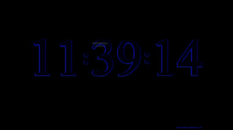 Digital Clock Wallpaper HD Wide
