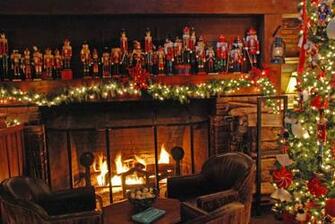 Christmas Fireplace Wallpaper Wallpaper9