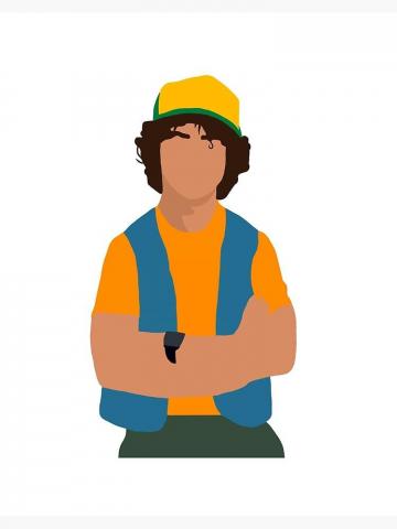 Dustin Henderson Stranger Things Art Board Print By Ches